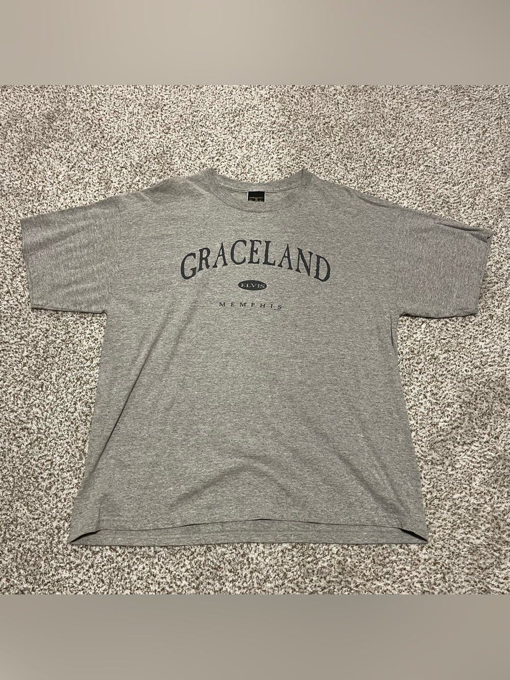 Vintage 1999 Elvis Presley Graceland Memphis T-Shirt Heather Grey Men's XL / TG